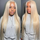 613 Glueless Human Hair Wig Straight Blonde​ 13×4 Lace Front Wigs