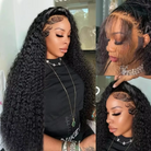 Loose Deep Wave 13x4 Hd Lace Frontal Wigs Natural Black 100% Human Hair Wig-1