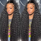 Loose Deep Wave 13x4 Hd Lace Frontal Wigs Natural Black 100% Human Hair Wig