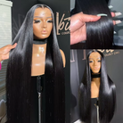 Silky Straight 13x4 Hd Lace Wigs Frontal Natural Black Human Hair Wig-6