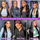 Silky Straight 13x4 Hd Lace Wigs Frontal Natural Black Human Hair Wig-7